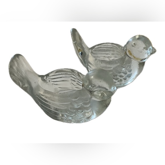 Pair of sweet glass bird candle holders - Picture 5 of 6